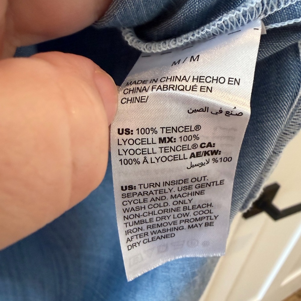 Soma Light Blue Chambray Shirt - Picture 4 of 5